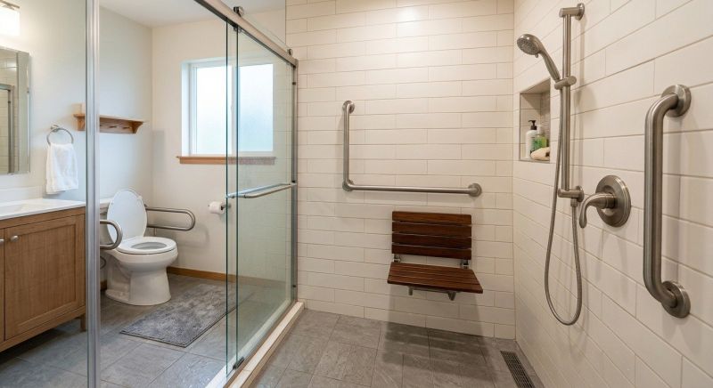 Elderly Shower Installation in Portland, ME
