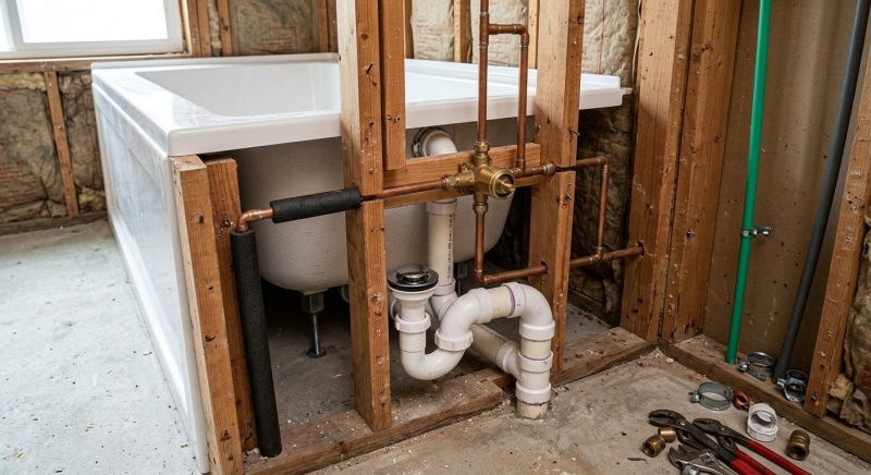 Large Bathtub Installation in Portland, ME